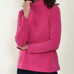 Mountain Hardware pink cowl neck fleece pullover size M